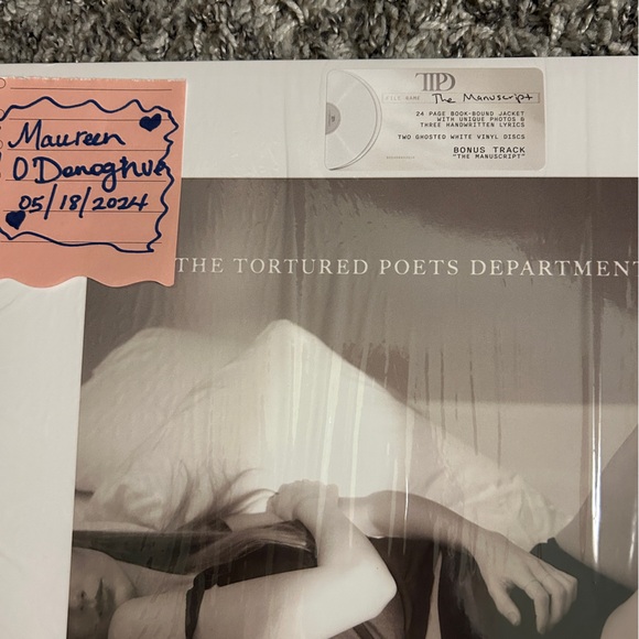 The Tortured Poets Department TTPD by Taylor Swift Vinyl The Manuscript - Picture 5 of 5